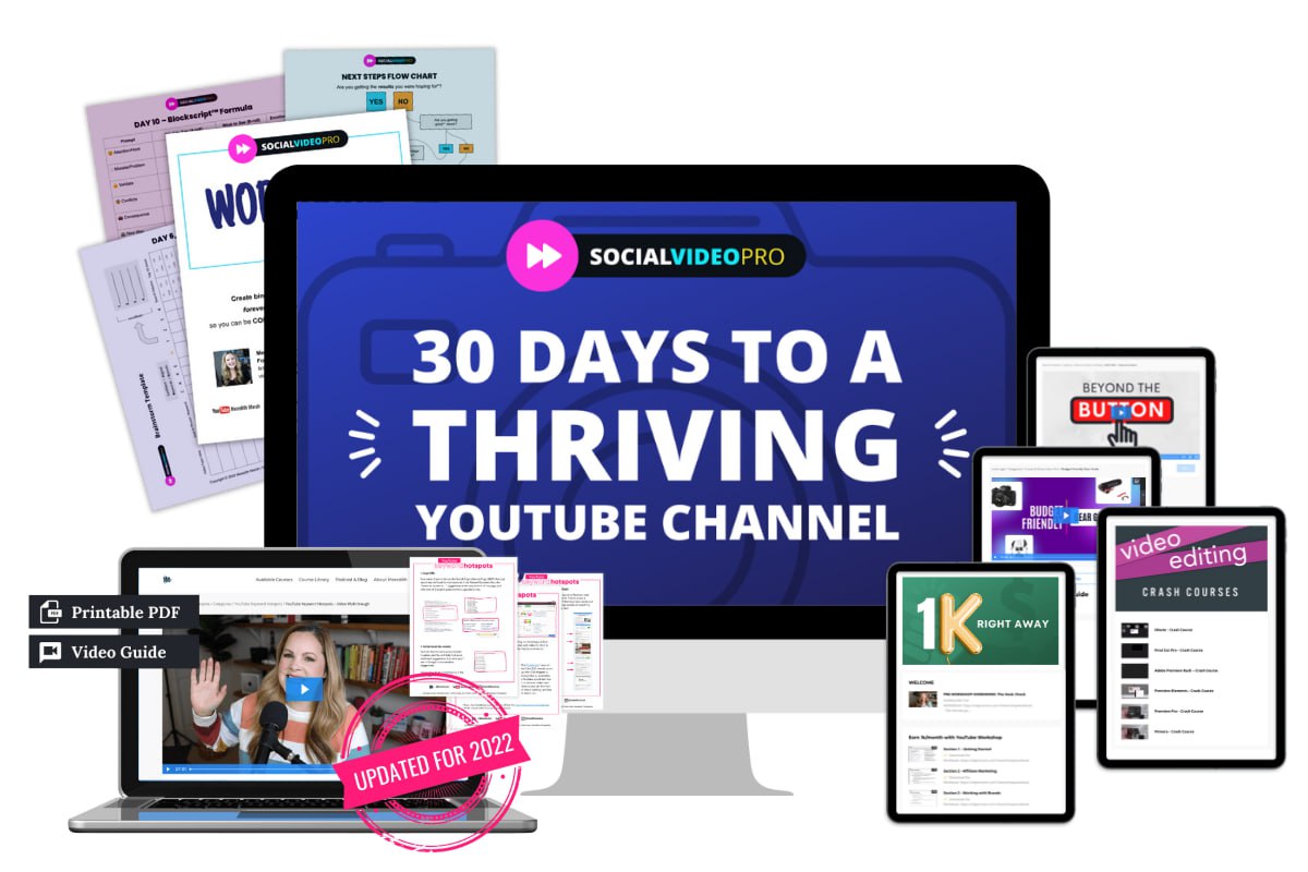 30 DAYS TO A THRIVING YOUTUBE CHANNEL