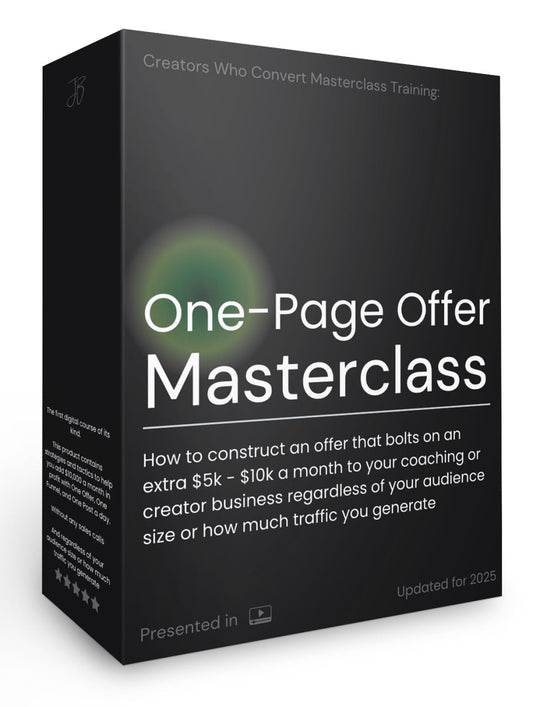 One Page Offer MASTERCLASS BUNDLE