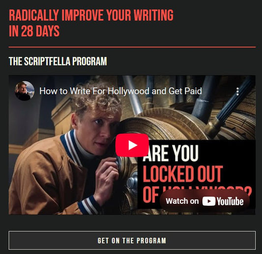 🎬 THE SCRIPTFELLA PROGRAM Learn How to Write For Hollywood and Get Paid