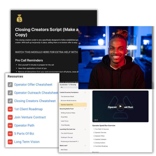 🚀 Master Content Creation &amp; Million-Dollar Partnerships with Creator Accelerator