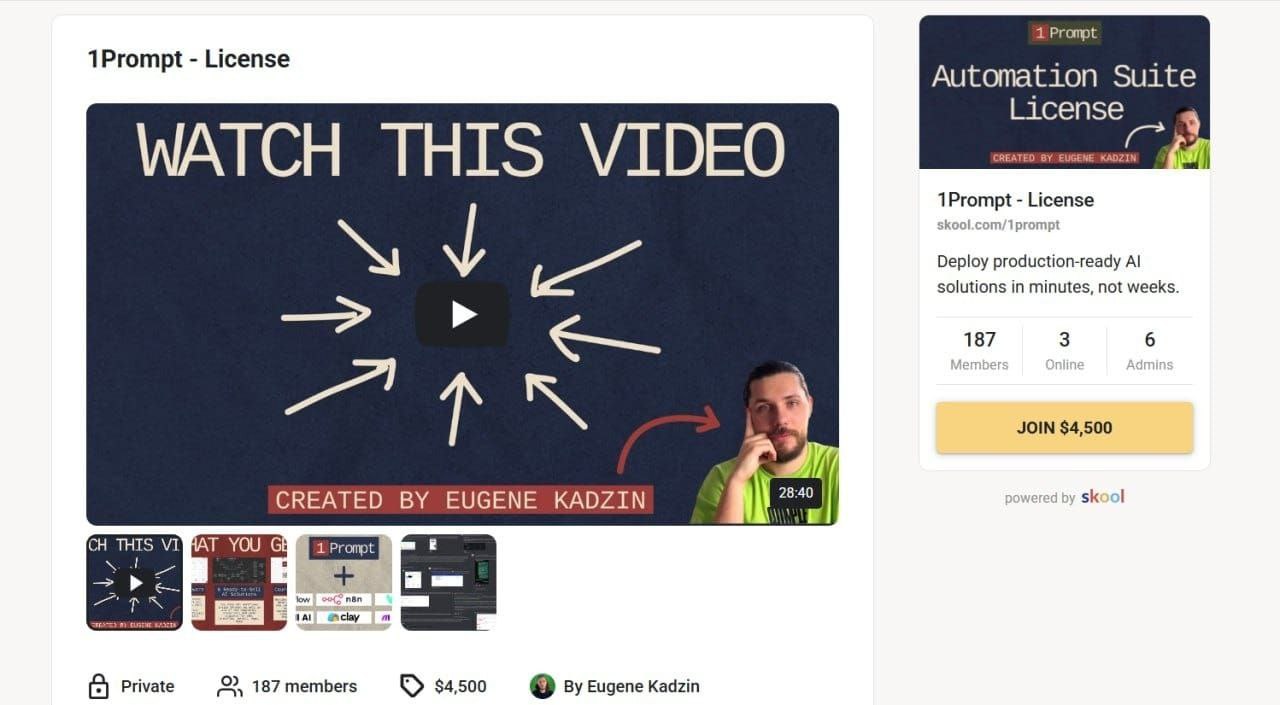 🎓 1 Prompt - License Course